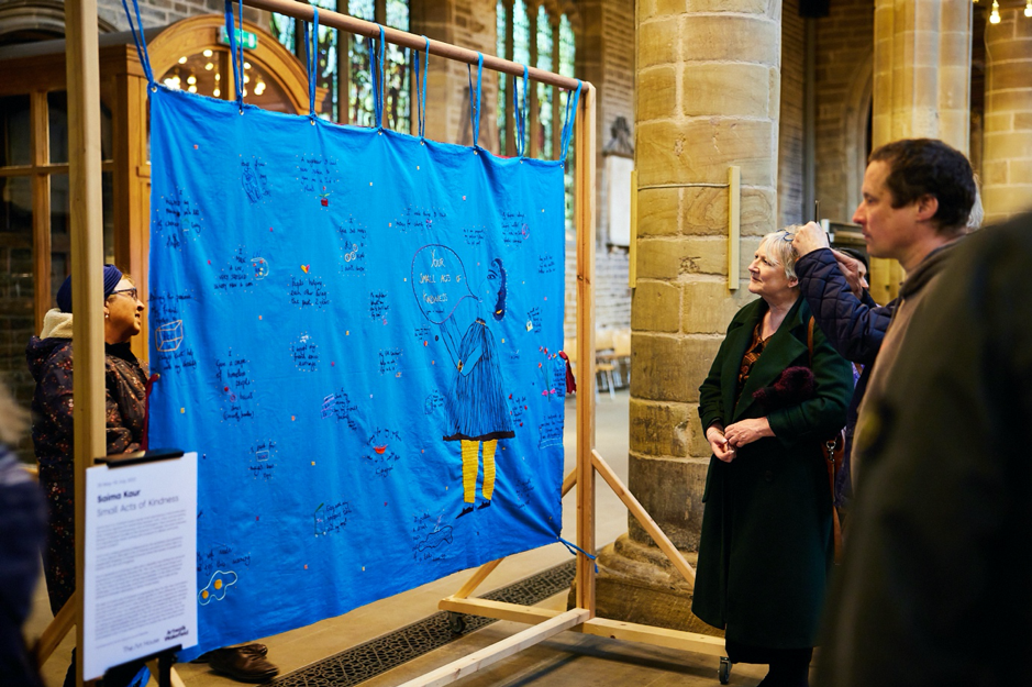 Saima Kaur: Small Acts of Kindness at Wakefield Cathedral, commissioned by The Art House