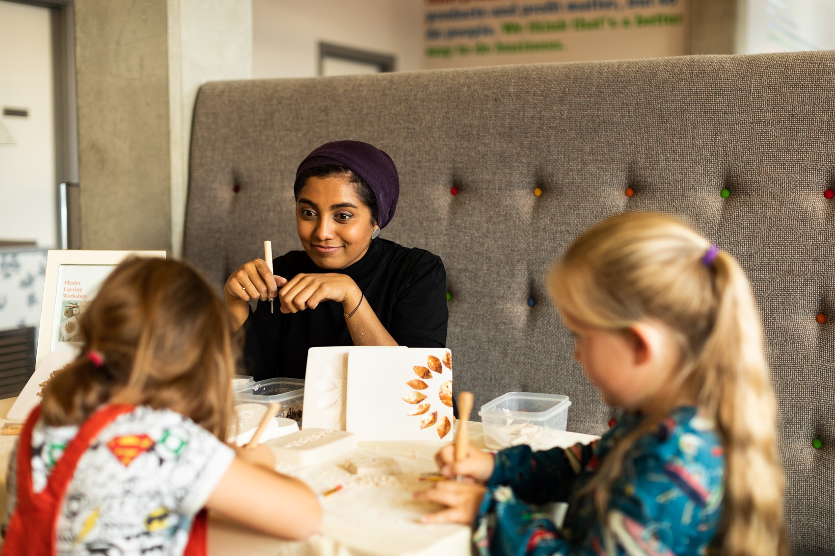 Better than Therapy: Plaster Carving Workshop, Salma Patel at Create Cafe